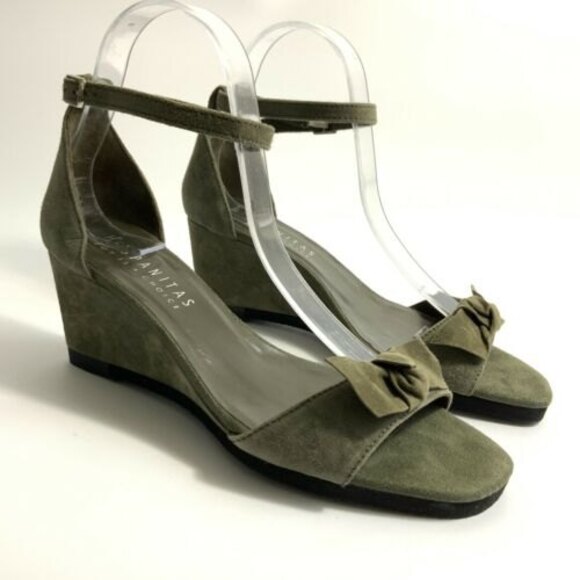 Hispanitas Sandals Women Size 38 US 7.5M Green Ankle Strap Open-toe - Picture 11 of 11